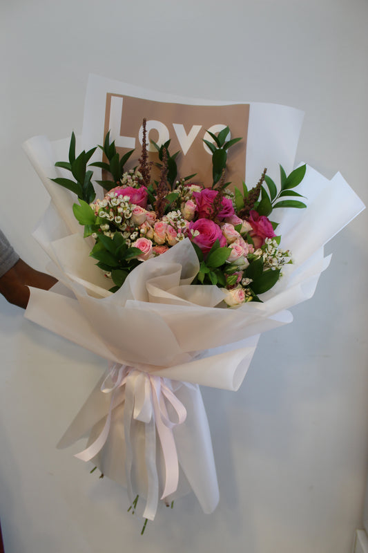Pink Love Rose Bouquet
