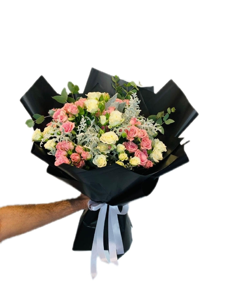 Colored Mini Roses Bouquet