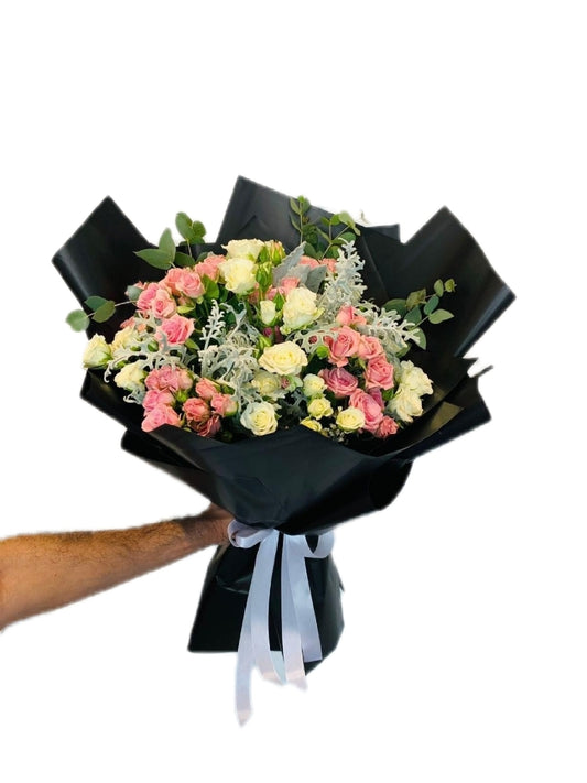 Colored Mini Roses Bouquet